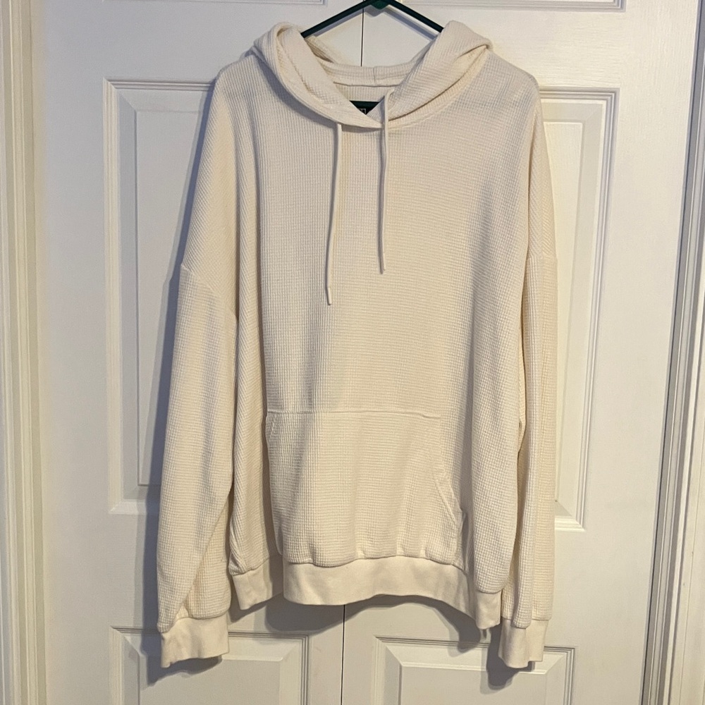 Original Use Cream Waffle Hoodie Sweater
